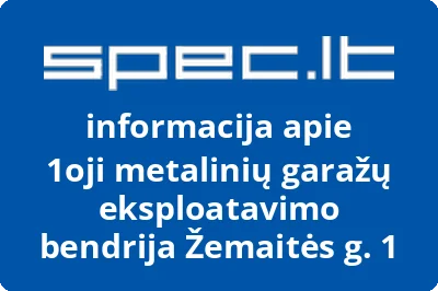 1oji metalinių garažų eksploatavimo bendrija Žemaitės g. 1
