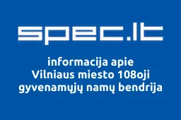 Vilniaus miesto 108oji gyvenamųjų namų bendrija | spec.lt