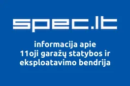 11oji garažų statybos ir eksploatavimo bendrija | spec.lt