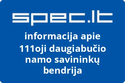 111oji daugiabučio namo savininkų bendrija
