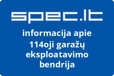 114oji garažų eksploatavimo bendrija