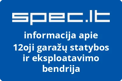 12oji garažų statybos ir eksploatavimo bendrija