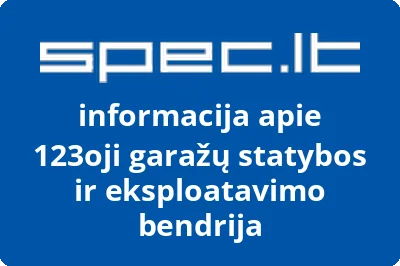 123oji garažų statybos ir eksploatavimo bendrija