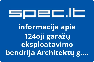 124oji garažų eksploatavimo bendrija Architektų g. 32a