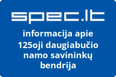 125oji daugiabučio namo savininkų bendrija
