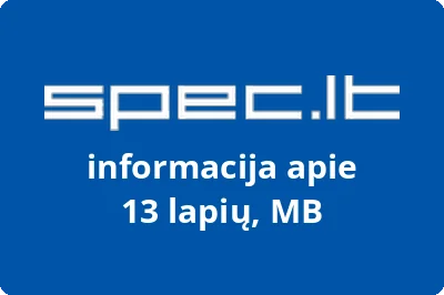 13 lapių, MB