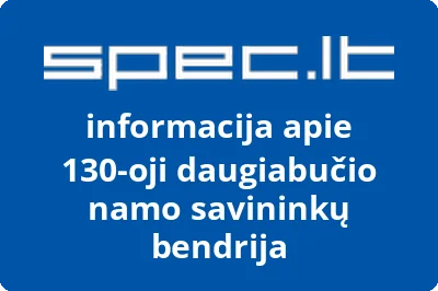 130-oji daugiabučio namo savininkų bendrija