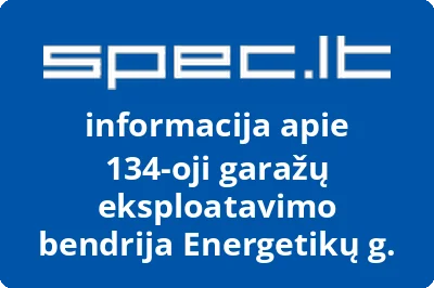 134-oji garažų eksploatavimo bendrija Energetikų g.