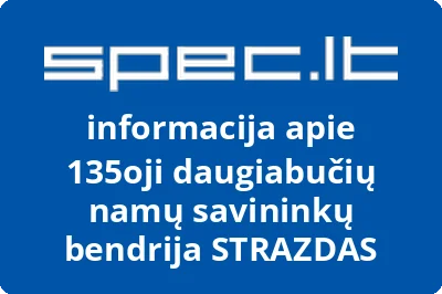 135oji daugiabučių namų savininkų bendrija STRAZDAS
