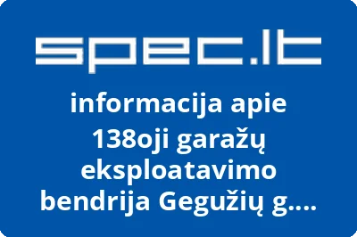 138oji garažų eksploatavimo bendrija Gegužių g. 73a