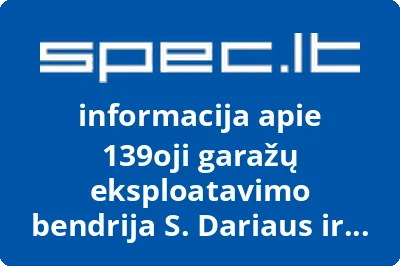 139oji garažų eksploatavimo bendrija S. Dariaus ir S. Girėno g.