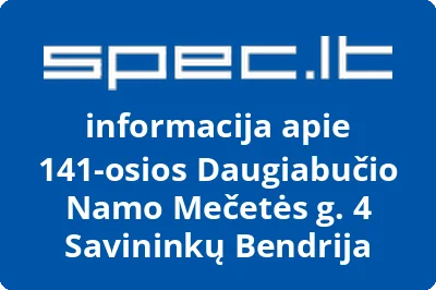 141osios daugiabučio namo Mečetės g. 4 savininkų bendrija