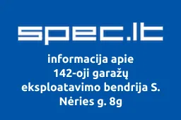 142-oji garažų eksploatavimo bendrija S. Nėries g. 8g