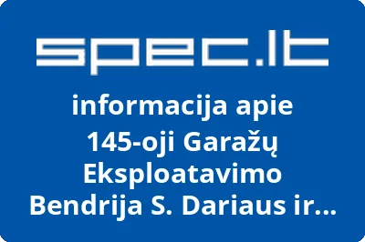 145-oji Garažų Eksploatavimo Bendrija S. Dariaus ir S. Girėno g. 1a