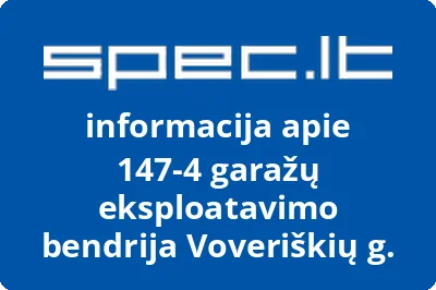147-4 garažų eksploatavimo bendrija Voveriškių g.