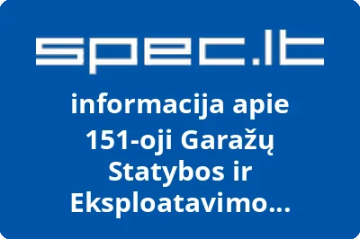 151-oji Garažų Statybos ir Eksploatavimo Bendrija