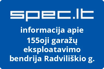 155oji garažų eksploatavimo bendrija Radviliškio g.