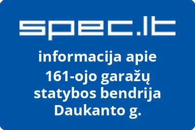 161-ojo garažų statybos bendrija Daukanto g.