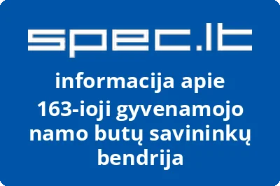 163-ioji gyvenamojo namo butų savininkų bendrija
