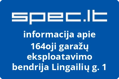 164oji garažų eksploatavimo bendrija Lingailių g. 1