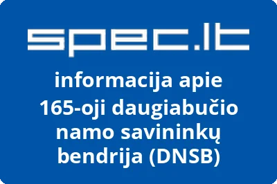 165-oji daugiabučio namo savininkų bendrija (DNSB)