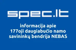 177oji daugiabučio namo savininkų bendrija NEBAS | spec.lt