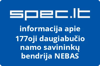177oji daugiabučio namo savininkų bendrija NEBAS