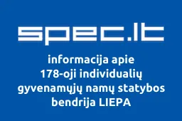 178-oji individualių gyvenamųjų namų statybos bendrija LIEPA