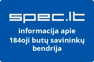 184oji butų savininkų bendrija