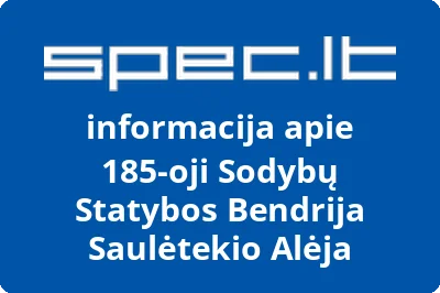 185-oji Sodybų Statybos Bendrija Saulėtekio Alėja
