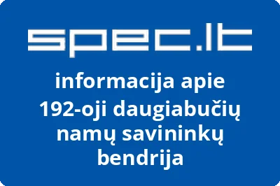 192-oji daugiabučių namų savininkų bendrija