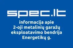 2-oji metalinių garažų eksploatavimo bendrija Energetikų g. | spec.lt