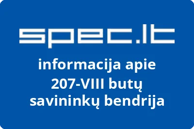 207VIII butų savininkų bendrija