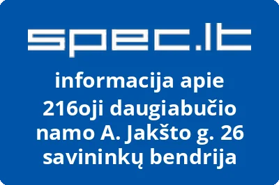 216oji daugiabučio namo A. Jakšto g. 26 savininkų bendrija