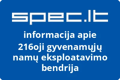 216oji gyvenamųjų namų eksploatavimo bendrija