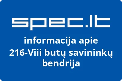 216-Viii butų savininkų bendrija
