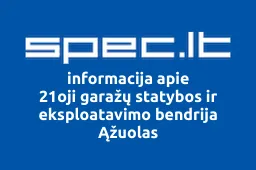 21oji garažų statybos ir eksploatavimo bendrija Ąžuolas iliustracija