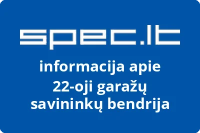 22-oji garažų savininkų bendrija