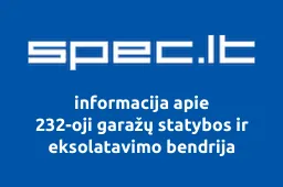 232-oji garažų statybos ir eksolatavimo bendrija