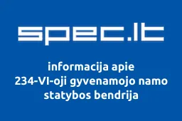 234-VI-oji gyvenamojo namo statybos bendrija