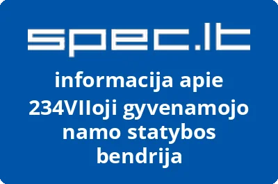 234VIIoji gyvenamojo namo statybos bendrija