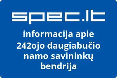 242ojo daugiabučio namo savininkų bendrija