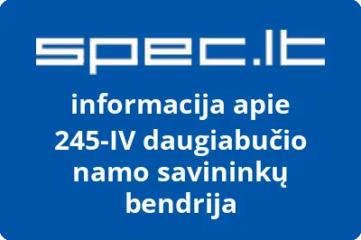 245IV daugiabučio namo savininkų bendrija