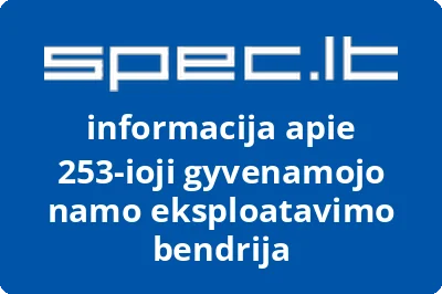 253-ioji gyvenamojo namo eksploatavimo bendrija