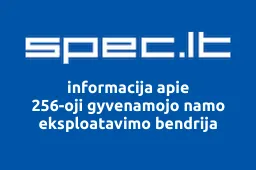 256-oji gyvenamojo namo eksploatavimo bendrija iliustracija