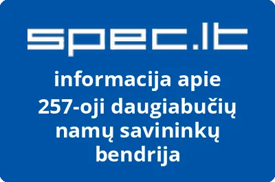 257-oji daugiabučių namų savininkų bendrija
