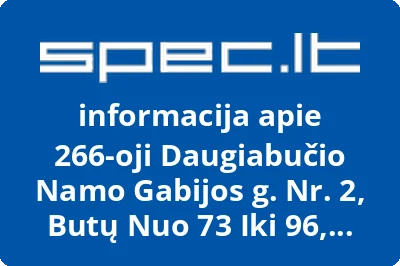 266oji daugiabučio namo Gabijos g. Nr. 2, butų nuo 73 iki 96, Vilniuje savininkų bendrija