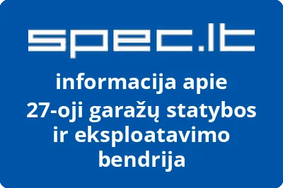 27-oji garažų statybos ir eksploatavimo bendrija