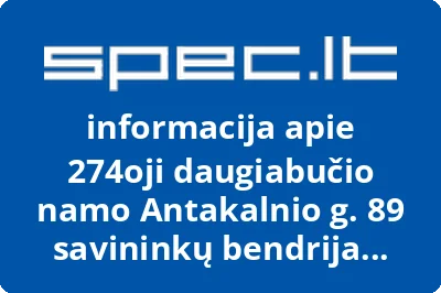 274oji daugiabučio namo Antakalnio g. 89 savininkų bendrija IVETTA