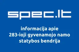 283-ioji gyvenamojo namo statybos bendrija